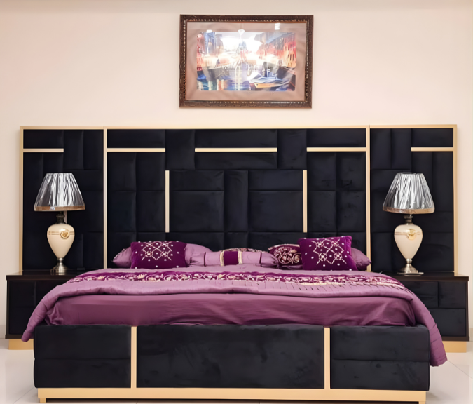 Modern Royal Velvet Bed