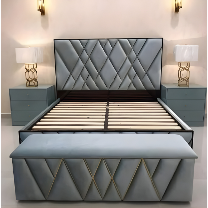 Royal Diamond Velvet Bed Set