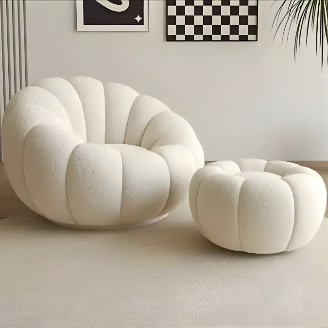 CloudShell Lounge Chair & Ottoman Set