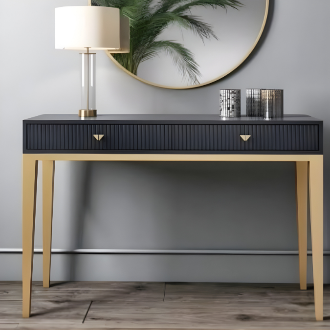 Noir Luxe Console Table